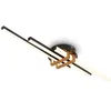 Image de BRILONER - Plafonnier LED à lumière blanche chaude, profilés d'angle, salon, chambre, luminaire plafonnier, 78,5x16x7,5 cm, noir-bois en occasion ou reconditionné