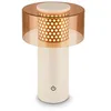 Image de BRILONER - Lampe de table sans fil LED IP44 avec fonction tactile, à intensité variable, lumière blanche chaude, 13x20,5 cm, café-gris clair en occasion ou reconditionné