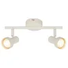 Image de BRILONER - Plafonnier orientable, douille GU10, max. 9 W, spot de plafond, luminaire plafonnier, lustre salon, lumière plafond, lustre chambre, salle à manger, 47,5 cm, blanc antique en occasion ou reconditionné