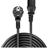 Image de Schuko IEC Mains Cable - Câble d'alimentation - power CEE 7/7 incliné pour power IEC 60320 C13 - 70 cm - moulé - noir
