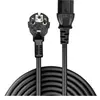 Image de - Câble d'alimentation - power CEE 7/7 (M) incliné pour power IEC 60320 C13 - 5 m - noir