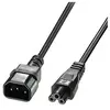 Image de - Rallonge de câble d'alimentation - IEC 60320 C5 pour IEC 60320 C14 - 1 m - moulé - noir