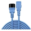 Image de - Rallonge de câble d'alimentation - power IEC 60320 C13 pour IEC 60320 C14 - 1 m - moulé - bleu