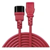 Image de - Rallonge de câble d'alimentation - power IEC 60320 C13 pour IEC 60320 C14 - 1 m - moulé - rouge