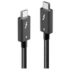 Image de - Câble USB - 24 pin USB-C (M) pour 24 pin USB-C (M) - USB4 / Thunderbolt 3 / Thunderbolt 4 - 1 m - passif, rond, Alimentation USB (100 W), support