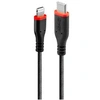 Image de - Câble Lightning - 24 pin USB-C mâle pour Lightning mâle - 1 m - blindé - noir - rond, support pour Power Delivery 2,0