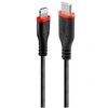 Image de - Câble Lightning - 24 pin USB-C mâle pour Lightning mâle - 2 m - blindé - noir - rond, support pour Power Delivery 2,0