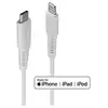 Image de - Câble Lightning - 24 pin USB-C mâle pour Lightning mâle - 3 m - blindé - blanc - rond, Prise en charge de Power Delivery