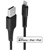 Image de - Câble Lightning - Lightning mâle pour USB mâle - 50 cm - noir - sans halogène