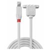 Image de - Rallonge de câble USB - USB type B (M) pour USB type B (F) - USB 2.0 - 1 m - gris clair