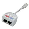 Image de UTP Port Doubler - Répartiteur de réseau - RJ-45 (M) pour RJ-45 (F) - UTP - CAT 6