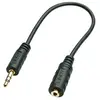 Image de Premium - Adaptateur audio - 0.08 mm² - mini-phone stereo 3.5 mm mâle pour jack micro stéréo femelle - 20 cm - blindé - noir