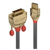 Image de Gold Line - Câble adaptateur - HDMI mâle pour DVI-D mâle - 1 m - triple blindage - gris