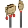 Image de Gold Line - Câble adaptateur - HDMI mâle pour DVI-D mâle - 3 m - triple blindage - gris