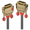 Image de Gold - Câble DVI - liaison double - DVI-D (M) pour DVI-D (M) - 2 m - vis moletées - gris