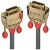 Image de Gold - Câble DVI - liaison simple - DVI-D (M) pour DVI-D (M) - 20 m - vis moletées - gris