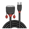 Image de Black Line - Câble adaptateur - liaison simple - HDMI mâle pour DVI-D mâle - 2 m - triple blindage - noir - rond
