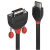 Image de Black Line - Câble adaptateur - liaison simple - HDMI mâle pour DVI-D mâle - 5 m - triple blindage - noir - rond, vis moletées