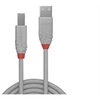 Image de Anthra Line - Câble USB - USB (M) pour USB type B (M) - USB 2.0 - 2 m - rond - gris (pack de 50)