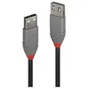 Image de Anthra Line - Rallonge de câble USB - USB (M) pour USB (F) - USB 2.0 - 1 m - rond - noir