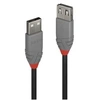 Image de Anthra Line - Rallonge de câble USB - USB (M) pour USB (F) - USB 2.0 - 5 m - rond - noir