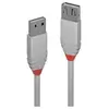Image de Anthra Line - Rallonge de câble USB - USB (M) pour USB (F) - USB 2.0 - 2 m - rond - gris