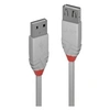 Image de Anthra Line - Rallonge de câble USB - USB (M) pour USB (F) - USB 2.0 - 3 m - rond - gris