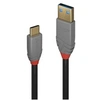 Image de Anthra Line - Câble USB - 24 pin USB-C (M) pour USB type A (M) - USB 3.1 - 1 m - rond - noir