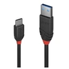 Image de Black Line - Câble USB - 24 pin USB-C (M) pour USB type A (M) - USB 3.1 Gen 2 - 3 A - 1 m - rond - noir
