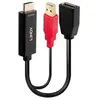 Image de - Câble vidéo - HDMI mâle pour USB (alimentation uniquement), DisplayPort - 18 cm - noir