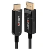 Image de - Câble adaptateur - DisplayPort mâle pour HDMI mâle - 10 m - cuivre hybride/fibre optique - noir - rond, support 4K