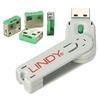 Image de Clé USB et 4 verrous USB, Vert