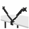 Image de - Kit de montage (bras de moniteur à ressort à gaz) - pour 2 écrans LCD - double - aluminium, plastique - noir - Taille d'écran : 17"-27" - montrable