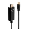 Image de - Câble adaptateur - Mini DisplayPort mâle pour HDMI mâle - 50 cm - blindé - noir - rond, support 4K, puce active