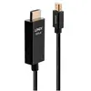 Image de - Câble adaptateur - Mini DisplayPort mâle pour HDMI mâle - 1 m - blindé - noir - rond, support 4K, puce active