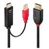Image de - Câble vidéo/audio - DisplayPort mâle pour USB, HDMI mâle - 50 cm - blindé - noir - rond, support 4K, actif
