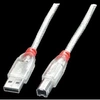 Image de Câble USB 2.0 de type A/B, transparent, 0,5m
