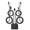 Image de 2 Port HDMI 18G, USB Type C, USB 2.0 & Audio Cable KVM Switch - Commutateur écran-clavier-souris/audio - 2 x KVM / audio - 1 utilisateur local - de