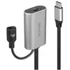Image de Active Extension Cable - Câble d'extension USB - 24 pin USB-C (M) pour power DC jack, 24 pin USB-C (F) - Thunderbolt 3 / USB 3.0 / USB 3.1 Gen 1 - 5