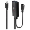 Image de - Câble USB - USB type A, Micro-USB de type B (F) pour 24 pin USB-C (M) - USB 3.2 Gen 1 - 5 m - rond - noir