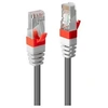 Image de - Cordon de raccordement - RJ-45 (M) pour RJ-45 (M) - 30 cm - Paire torsadée blindée (SSTP) - CAT 6a - sans halogène, moulé, bloqué - gris