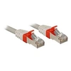 Image de - Cordon de raccordement - RJ-45 (M) pour RJ-45 (M) - 2 m - Paire torsadée blindée (SSTP) - CAT 6a - moulé, bloqué - gris