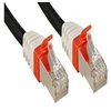 Image de Premium - Cordon de raccordement - RJ-45 (M) pour RJ-45 (M) - 30 cm - SFTP - CAT 6a - sans halogène - noir