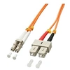 Image de - Cordon de raccordement - SC multi-mode (M) pour LC multi-mode (M) - 2 m - fibre optique - duplex - 50 / 125 microns - OM2 - sans halogène