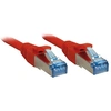 Image de - Cordon de raccordement - RJ-45 (M) pour RJ-45 (M) - 10 m - SFTP, PiMF - CAT 6a - sans halogène, moulé, sans crochet - rouge