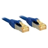 Image de 47277 RJ45 Câble réseau, câble patch CAT 6a (câble brut CAT 7) S/FTP 1.00 m bleu avec cliquet dencastrement