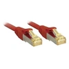 Image de 47294 RJ45 Câble réseau, câble patch CAT 6a (câble brut CAT 7) S/FTP 2.00 m rouge avec cliquet dencastrement
