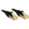 Image de 47310 RJ45 Câble réseau, câble patch CAT 6a (câble brut CAT 7) S/FTP 3.00 m noir avec cliquet dencastrement