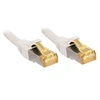 Image de 47325 RJ45 Câble réseau, câble patch CAT 6a (câble brut CAT 7) S/FTP 3.00 m blanc avec cliquet dencastrement