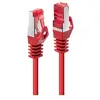 Image de Basic - Cordon de raccordement - RJ-45 (M) pour RJ-45 (M) - 50 cm - SFTP, PiMF - CAT 6 - moulé, sans crochet, bloqué - rouge